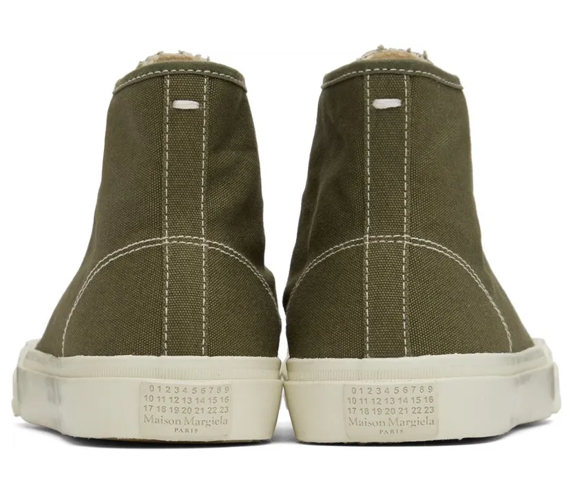 Maison Margiela Green Tabi High-Top T7431 Burnt Olive (S38WS0186 P4291) (2)