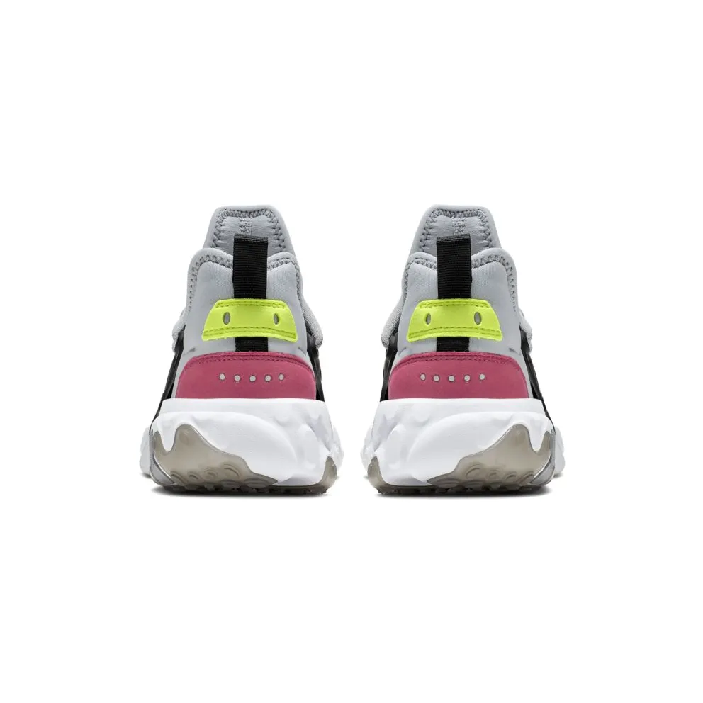 Nike React Presto Wolf Grey Black Rush Pink Volt (GS) Wolf Grey/Black-Rush Pink-Volt (BQ4002-004)