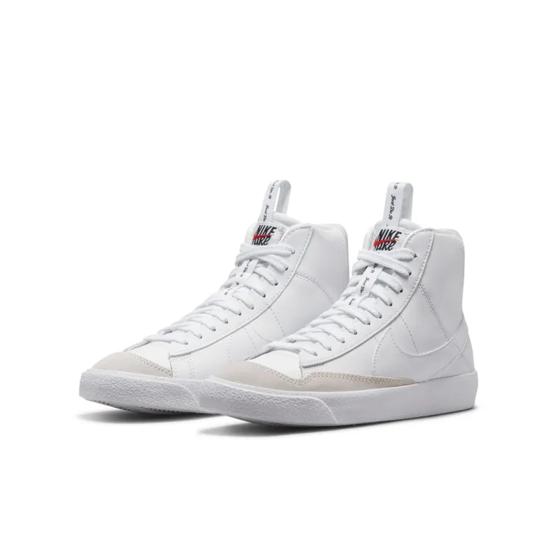 Nike Blazer Mid 77 SE White White Black White (GS) (DH8640-102)