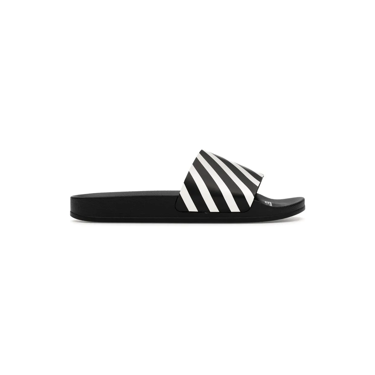 OFF-WHITE Diag Slider Black White (OMIC011C99MAT0011001)