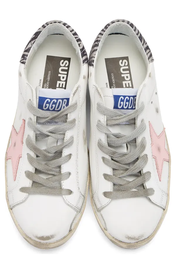 Golden Goose SSENSE Exclusive White Zebra Superstar Sneakers (F35WS590.S22) (5)