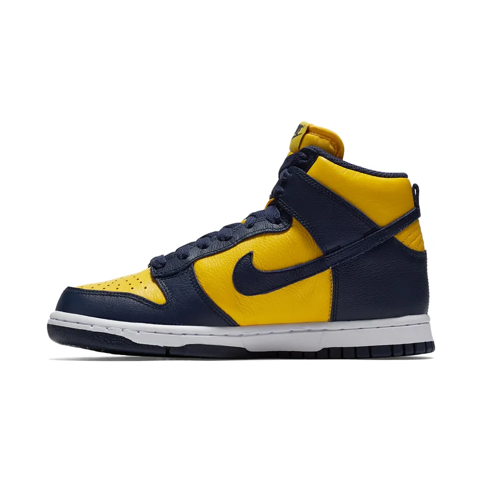 Nike Dunk High Retro Michigan (W) Varsity Maize/Midnight Navy (854340-700)