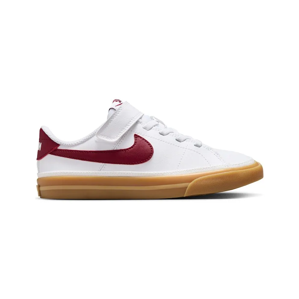 Nike Court Legacy White Gum Yellow Team Red (DA5381-132)