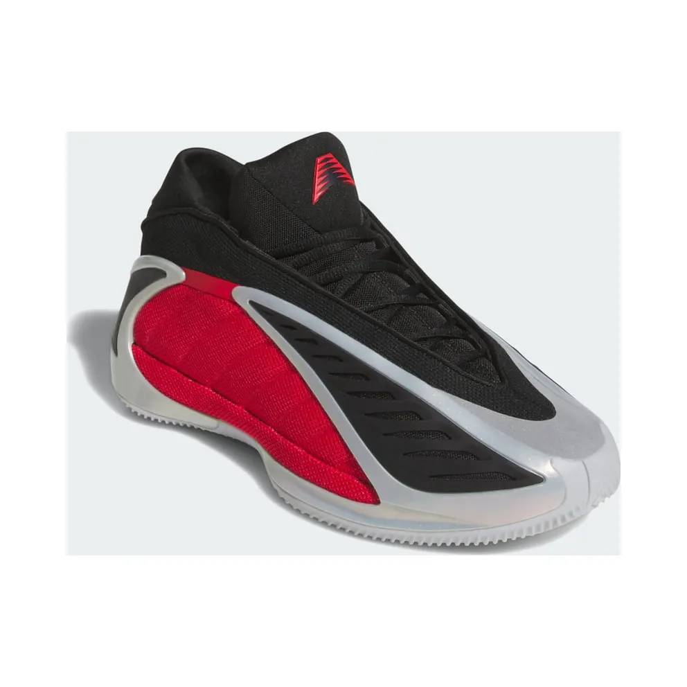 Adidas Anthony Edwards 2 Silver Metallic / Pure Ruby / Core Black (JQ9497)