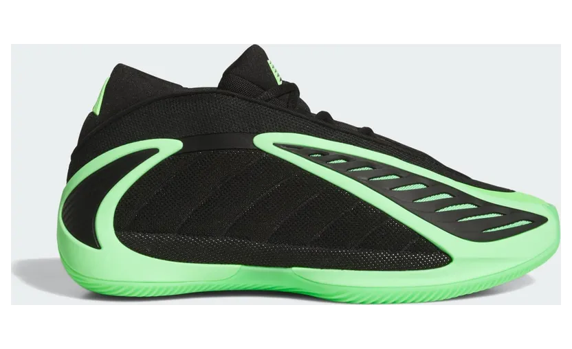 Adidas Anthony Edwards 2 Core Black / Lime Burst / Core Black (JR1572)