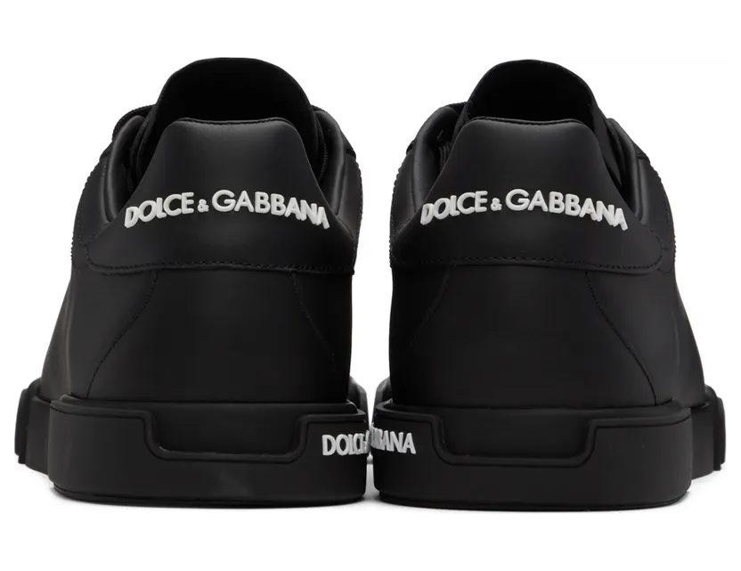 Dolce & Gabbana White Nappa Portofino Sneakers (CS1774 AA335) (2)
