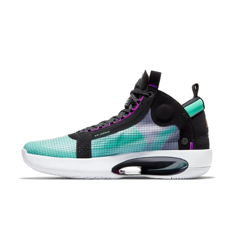 Jordan XXXIV Blue Void Blue Void/Green Glow-Black-Metallic Silver (AR3240-400)