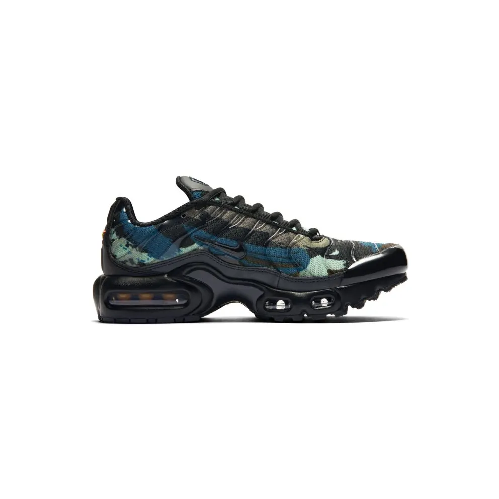 Nike Air Max Plus Camo Black Green (GS) Off Noir/Enamel Green-Green Abyss-Black (DB2608-001)