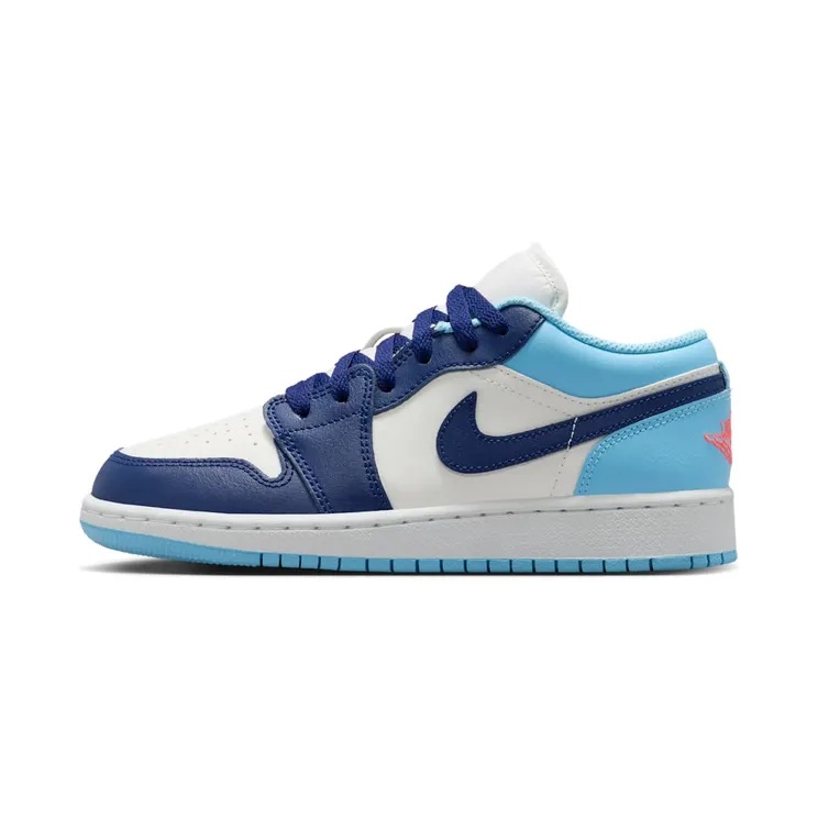 Air Jordan 1 Low GS “Sail / Blue Chill / Hot Lava / Blue Void” (553560-149)