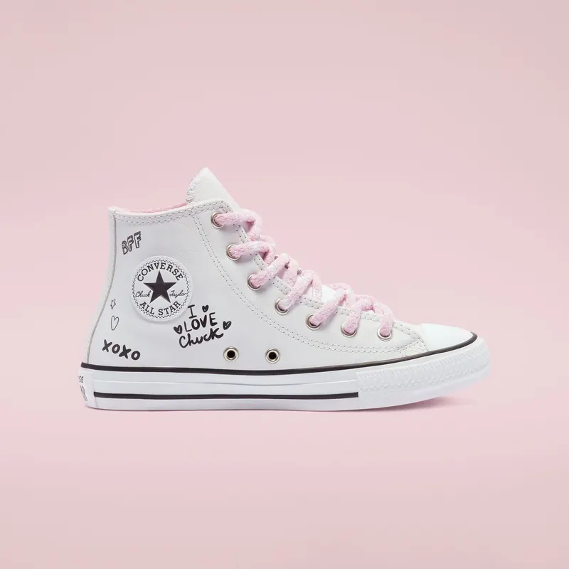 Converse Older Kids’ Notes from BFF Chuck Taylor All Star High Top (669725C)
