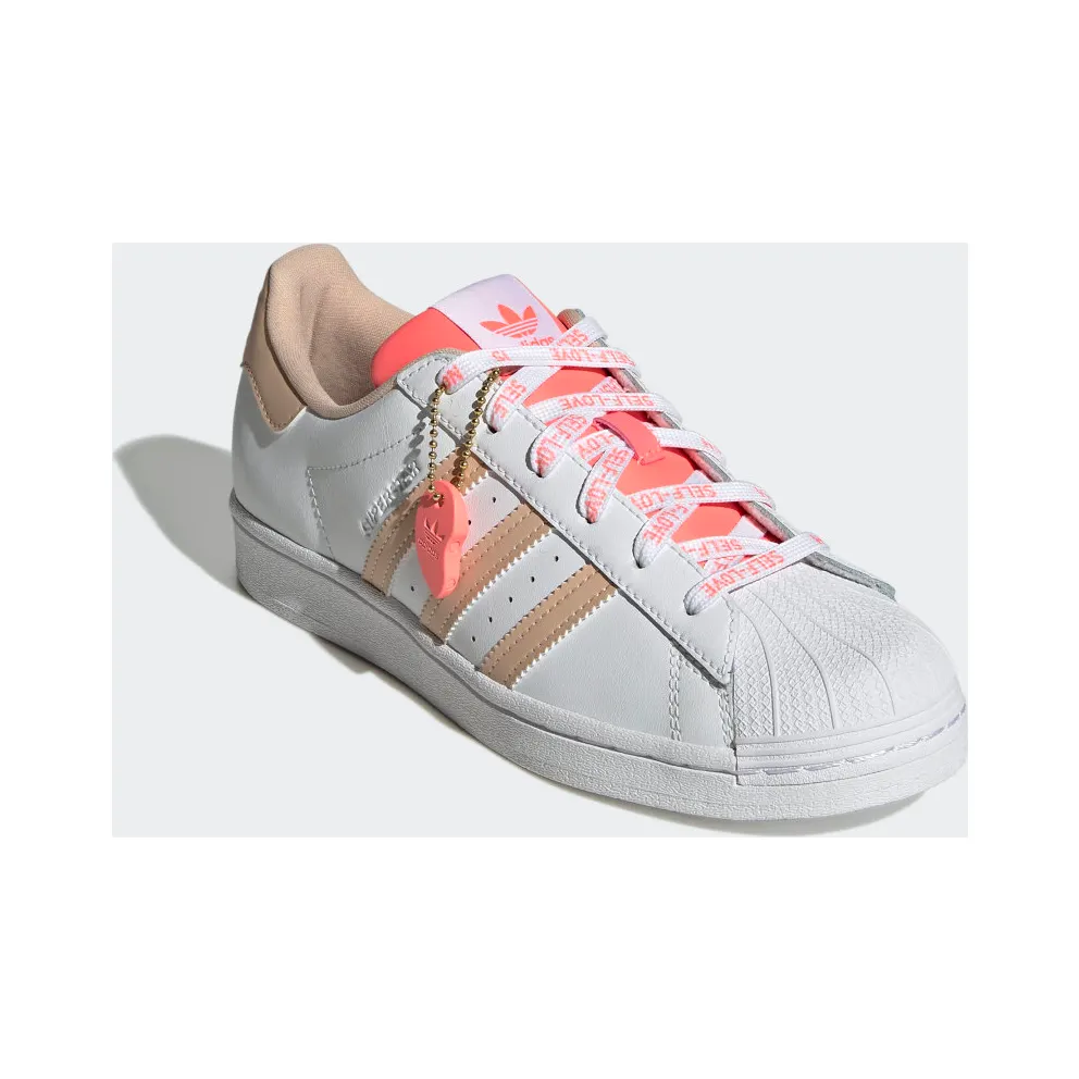 Adidas Superstar Cloud White / Halo Blush / Acid Red (GW0570)