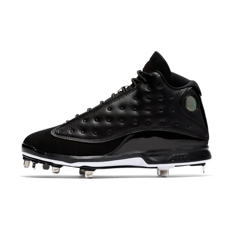 Jordan 13 Retro Metal Cleat Black Black/White-White (AR4476-001)