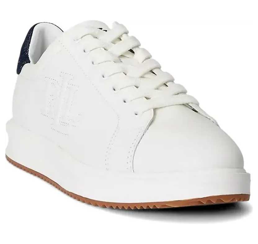 Lauren Ralph Lauren Sneakers mit Logo-Prägung – Weiß (802P04425001)