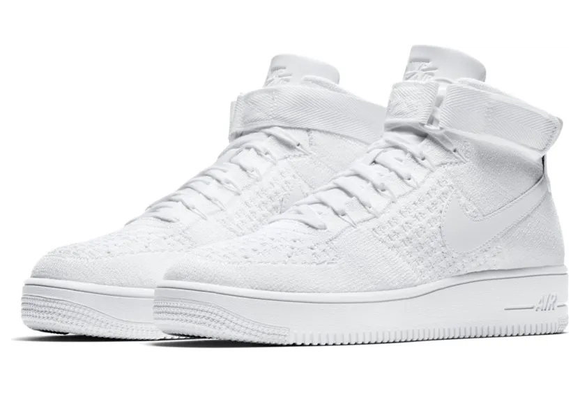 Nike Af1 Ultra Flyknit Mid White/White