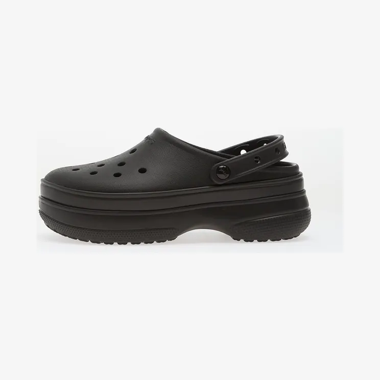 Crocs Classic Stacked Clog “Black / Black” (211355060)