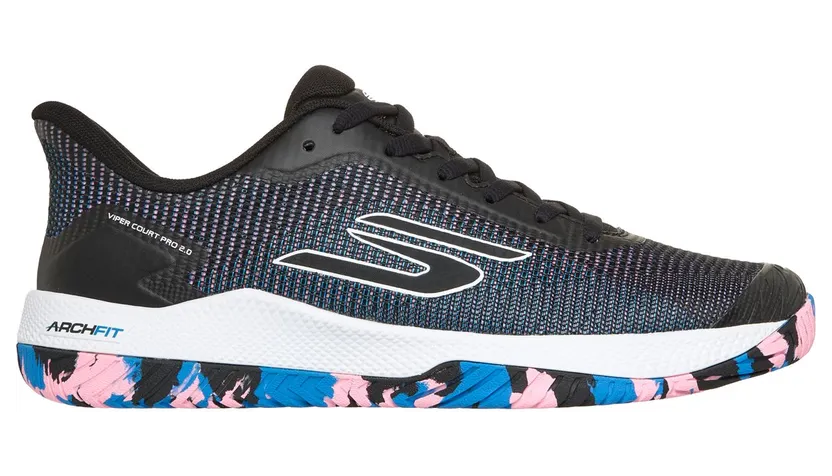 Skechers Viper Court Pro 2.0 Sneaker Black/Blue/Pink