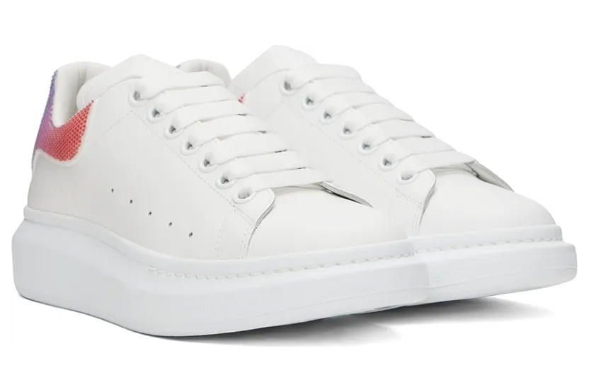 Alexander McQueen White & Multicolor Oversized Sneakers (711139WICG4) (4)