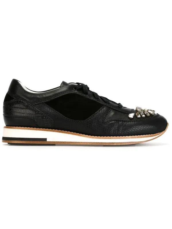 Lanvin gem embellished sneakers – Black (FWSKBD2BKIPAA15)