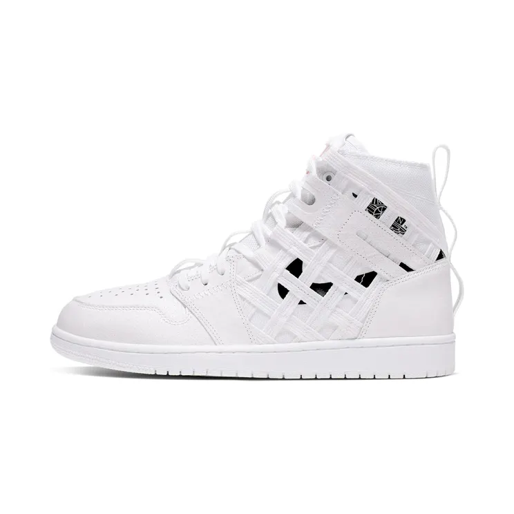 Air Jordan 1 High Cargo ‘Metallic Silver’ White/Metallic Silver-Orange Blaze-Black (CD6757-100)