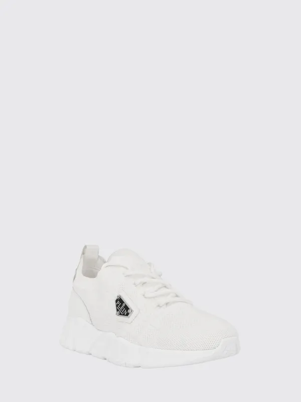 Philipp plein Low-Top Technical Mesh with Elasticized Ankle White (UAFSUSC1076PTE003N01)