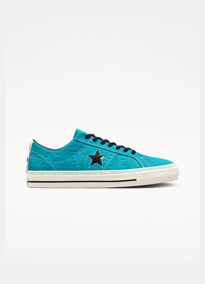 Converse x Sean Pablo One Star Pro OX *Rapid Teal* Rapid Teal / Black / Egret (173215C)