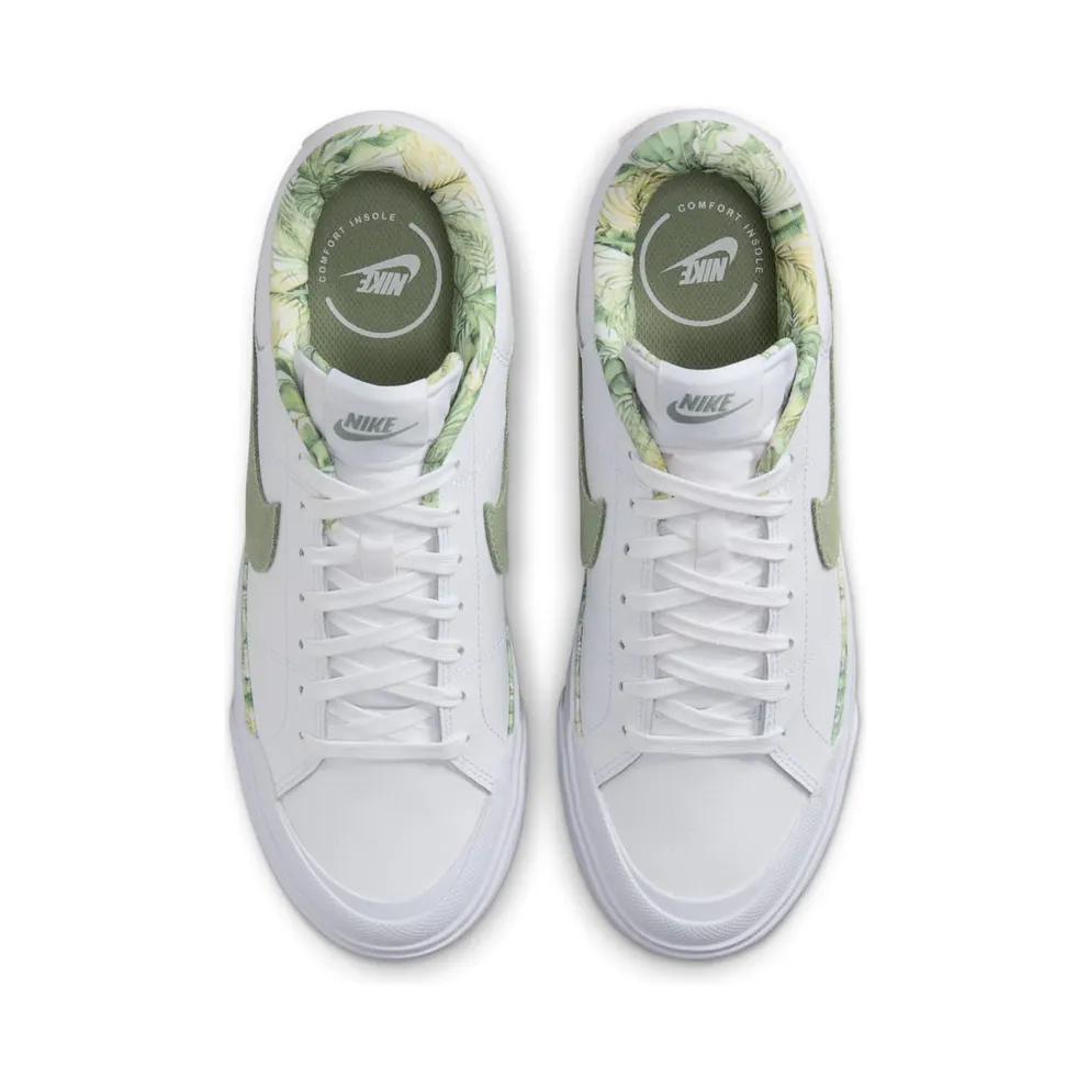 Nike Court Legacy Lift White Multi-Color Gum Medium Brown Oil Green (HF5054-100)