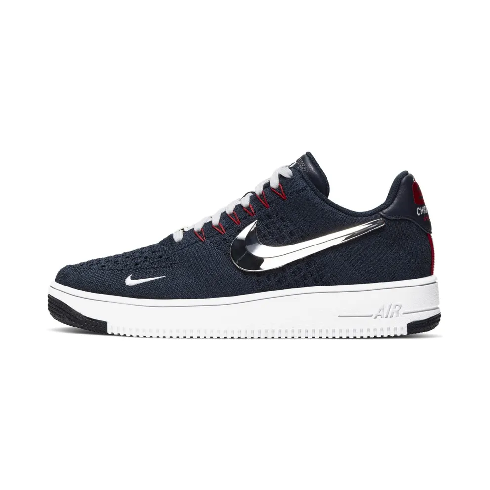 Nike Air Force 1 Ultra Flyknit Patriots 6X Champs College Navy/University Red-White-Chrome (CU9335-400)