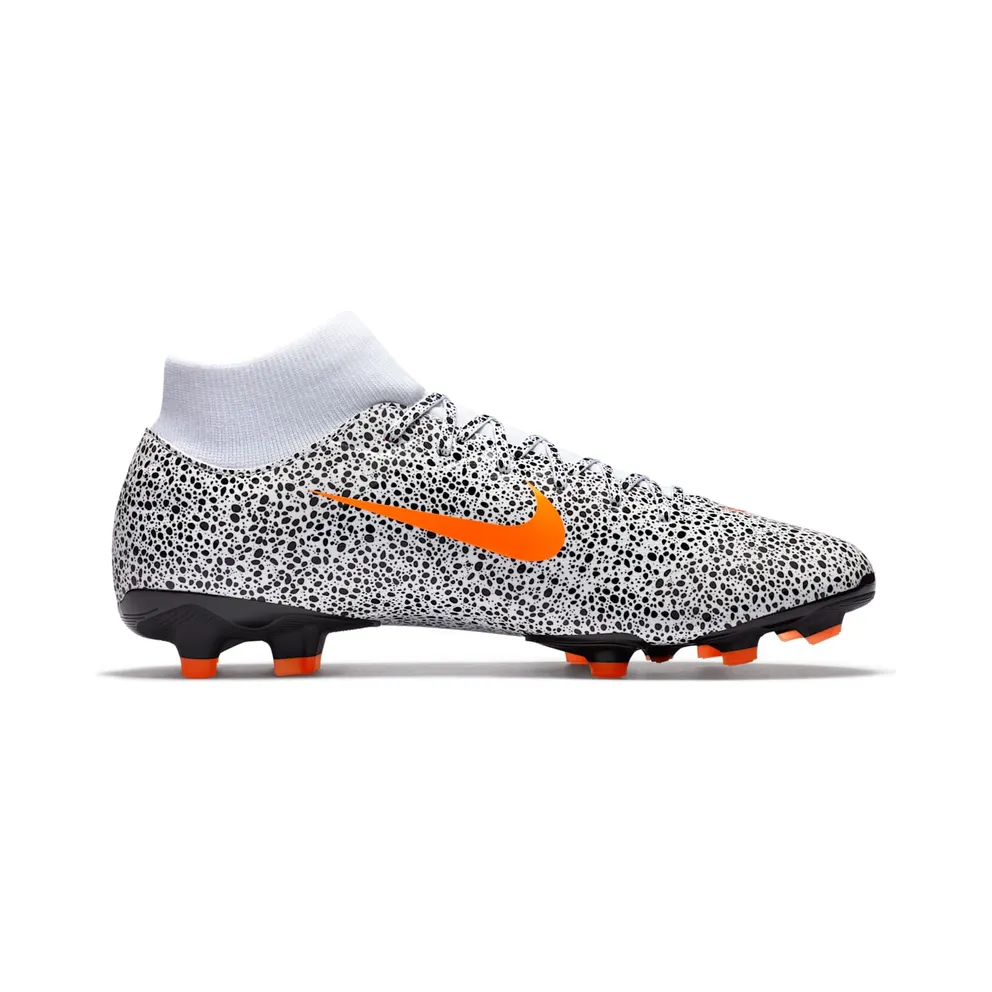Nike Mercurial Superfly 7 Academy CR7 Safari MG White White/Black/Total Orange (CZ5853-180)