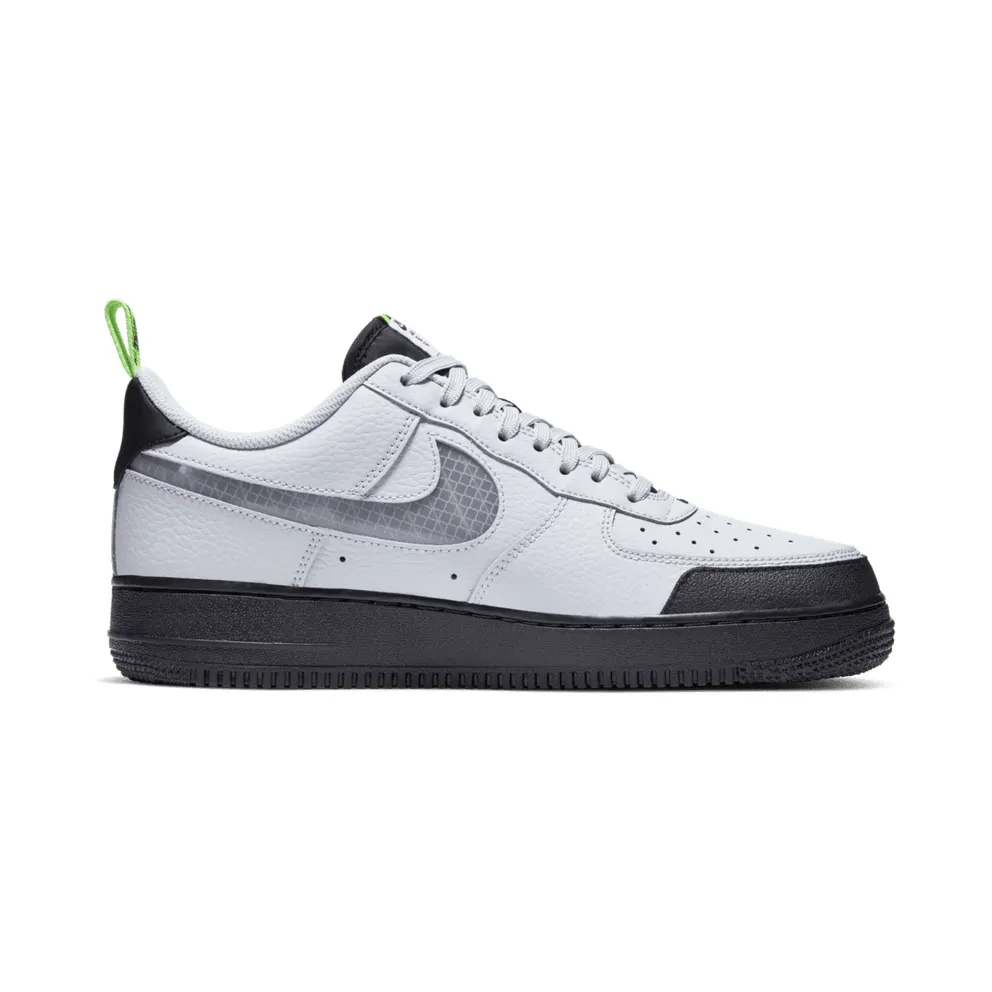 Nike Air Force 1 Low Under Construction Grey Vast Grey/Gunsmoke-Black-Electric Green (BQ4421-001)