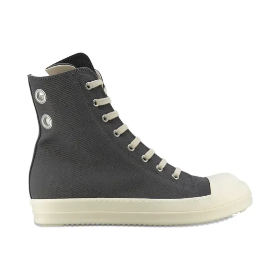 Rick Owens Drkshdw High-top met ringlets “Grey” (DU01E3800DOES17811)