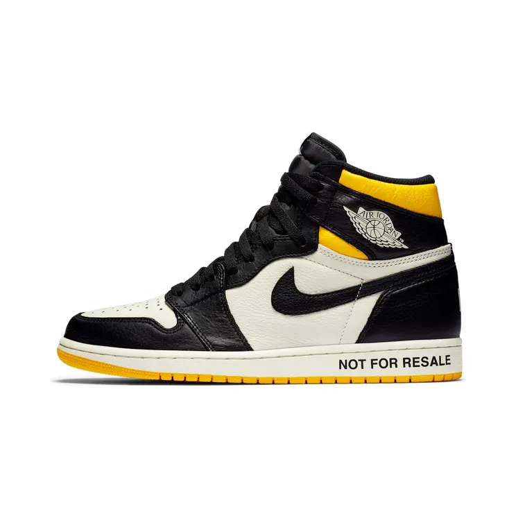 Air Jordan 1 Retro High OG NRG ‘Not For Resale’ Sail/Black-Varsity Maize (861428-107)