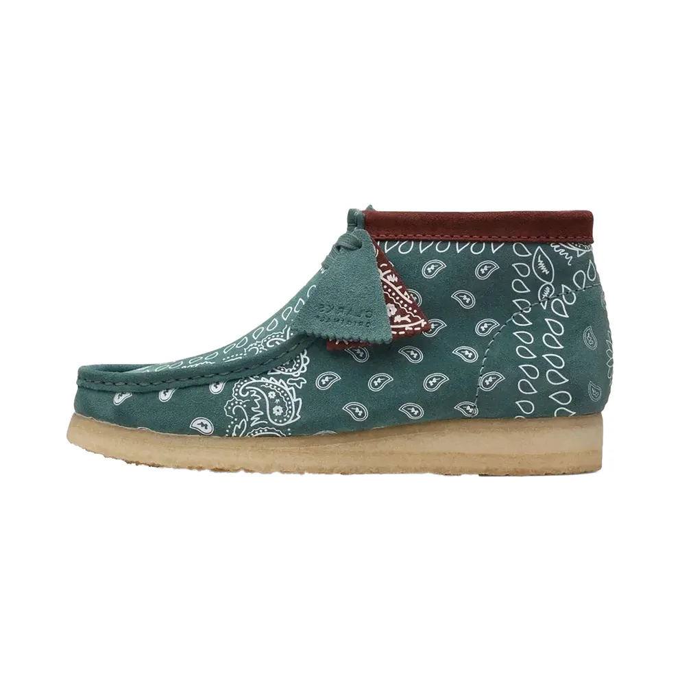 Clarks Originals Wallabee Boot Green Paisley (26168803)