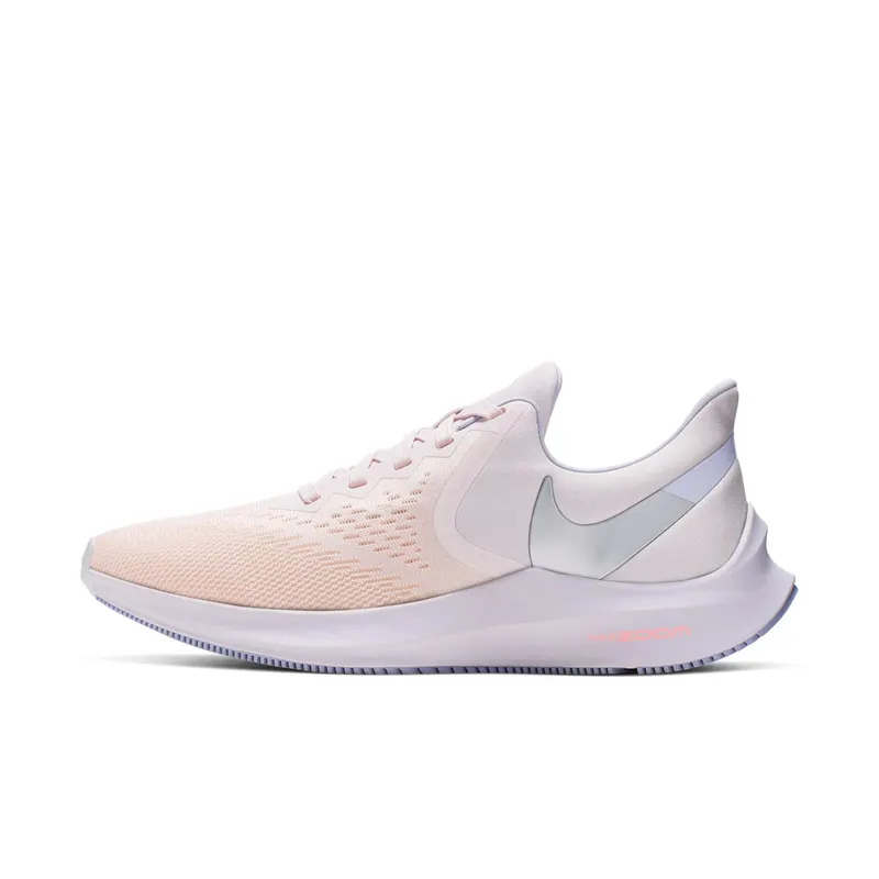 Nike Air Zoom Winflo 6 Pale Pink Washed Coral (W) “Pale Pink / Washed Coral / Oxygen Purple / Metallic Silver” (CK4475-600)