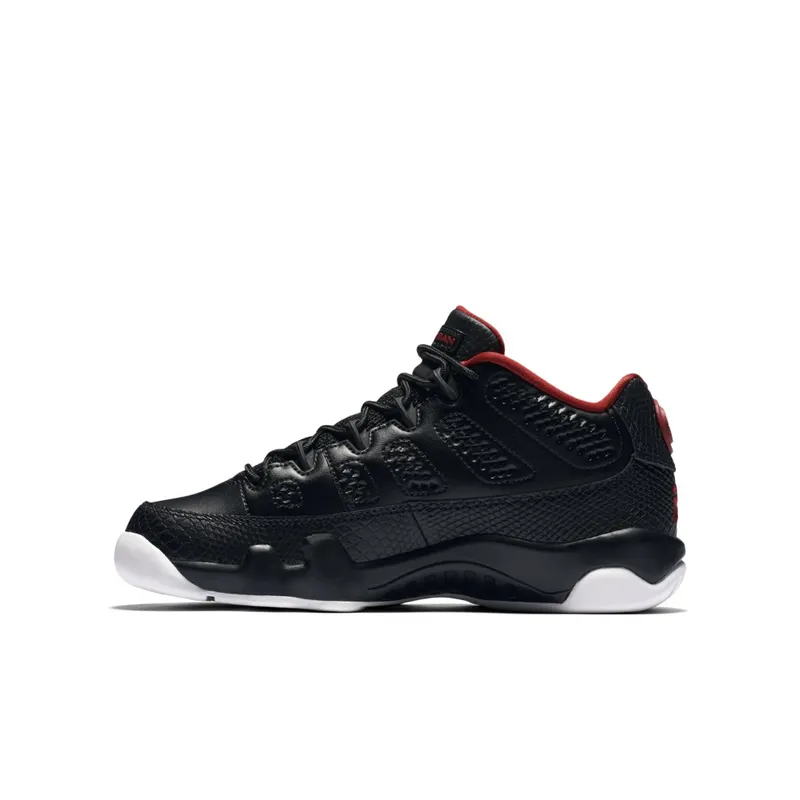 Jordan 9 Retro Low Snakeskin (GS) Black/Gym Red-White (833447-001)