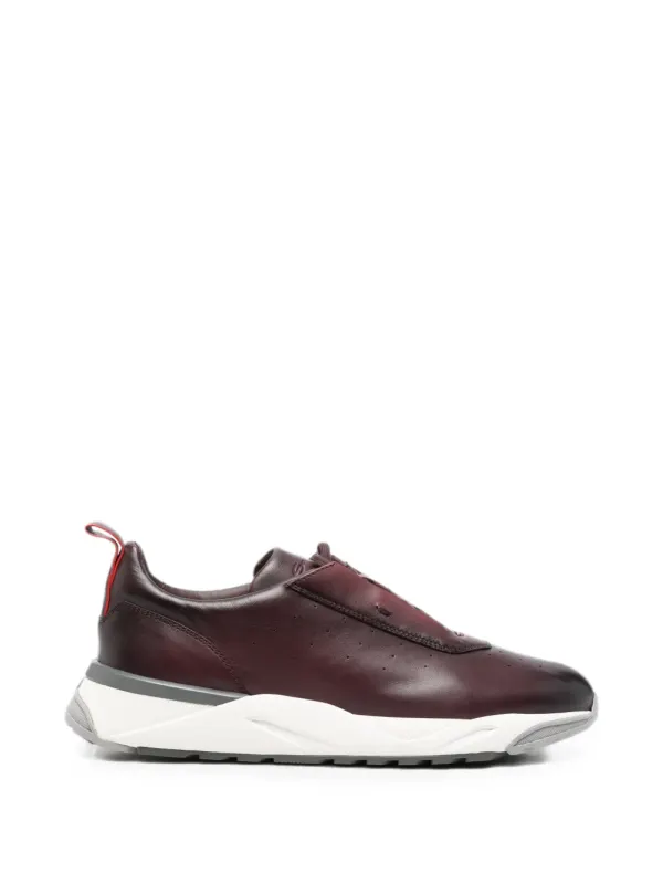 Santoni Geperforeerde leren – Red (MBIM22027BGRTGON)