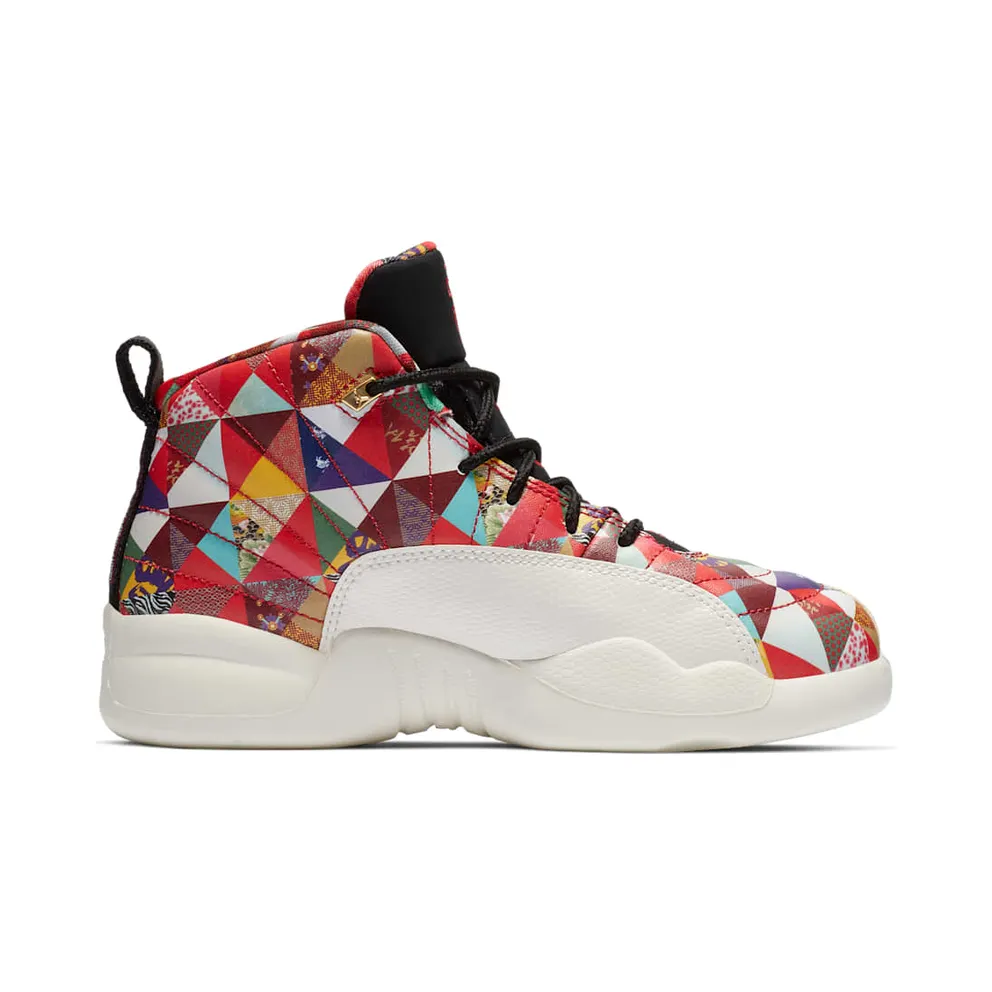 Jordan 12 Retro Chinese New Year 2019 (PS) True Red/True Red-Sail-Black (BQ6498-600)