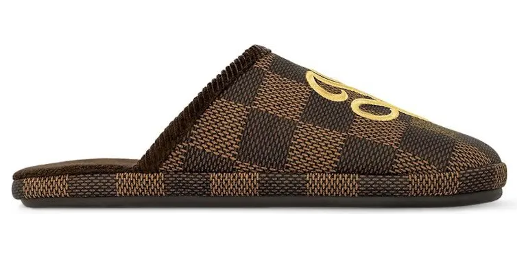Louis Vuitton LV Palace Slipper Damier Pop Ebene (1ACN6J)