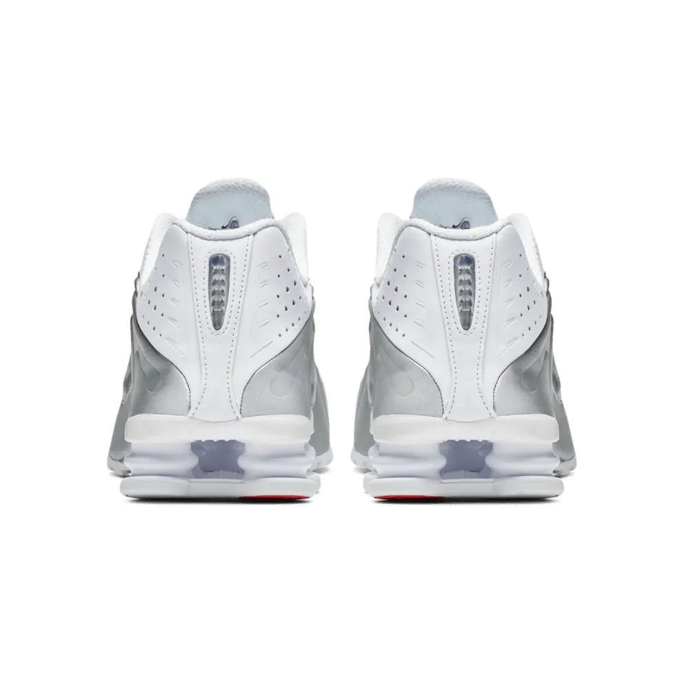 Nike Shox R4 White Metallic Silver White/Metallic Silver-Bright Crimson-Metallic Silver (104265-131)
