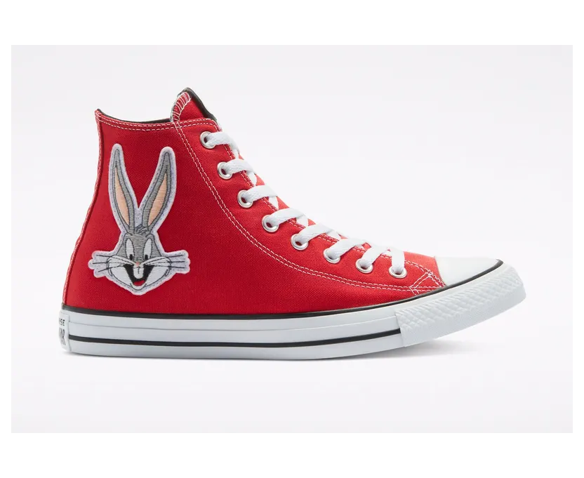 Converse Looney Tunes x Chuck Taylor All Star High ’80th Anniversary – Bugs Bunny Patch’ Red/White/Black (169224C)