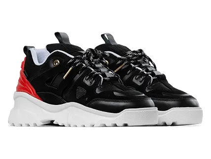 Mason Garments Genova II Black / Red (SS20-29A)