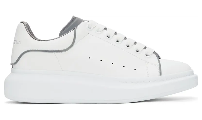 Alexander McQueen SSENSE Exclusive White Reflective Oversized Sneakers (561123WHTQK)