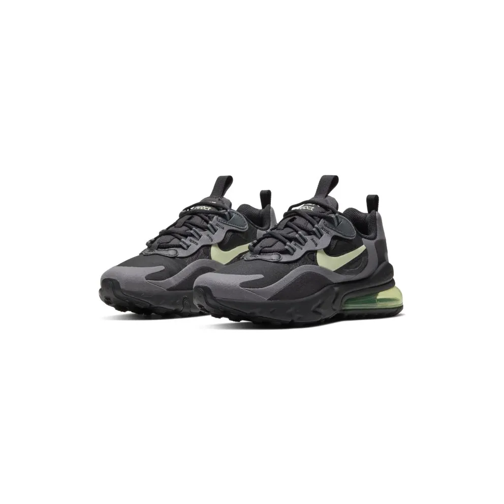 Nike Air Max 270 React Black Barely Volt (GS) Black/Black/Dark Grey (BQ0103-008)