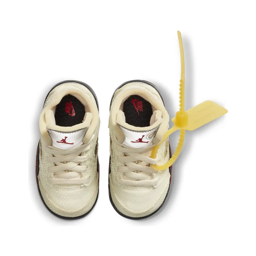 Air Jordan 5 Retro Off-White Sail (TD) (2020) (CV4828-100)