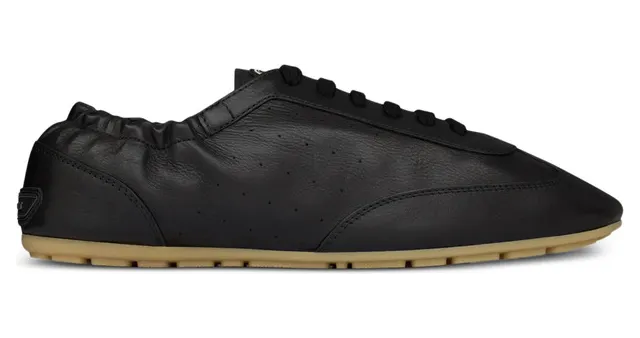 Saint Laurent Lewis Elasticised-heel Leather “Black” (862568 25V00 1000)