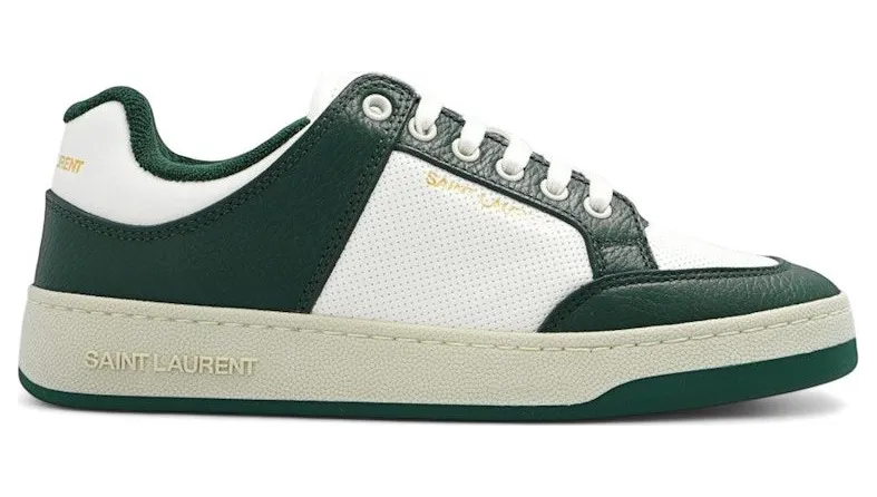 Saint Laurent SL/61 Low White Dark Green (713600 AAAWR 6379)