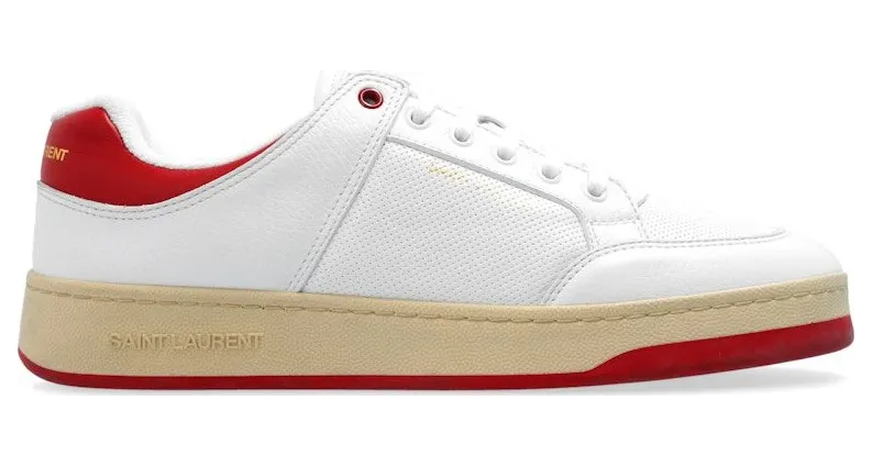 Saint Laurent SL/61 Low White Vintage Red (713600 2W4AA 9226)