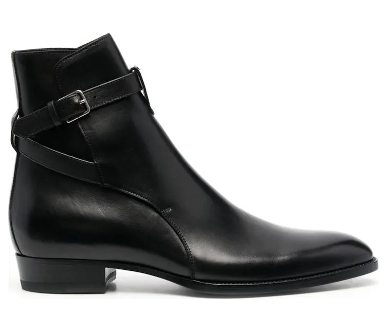 Saint Laurent Wyatt Jodhpur Boot Black (6634141YL00-1000)