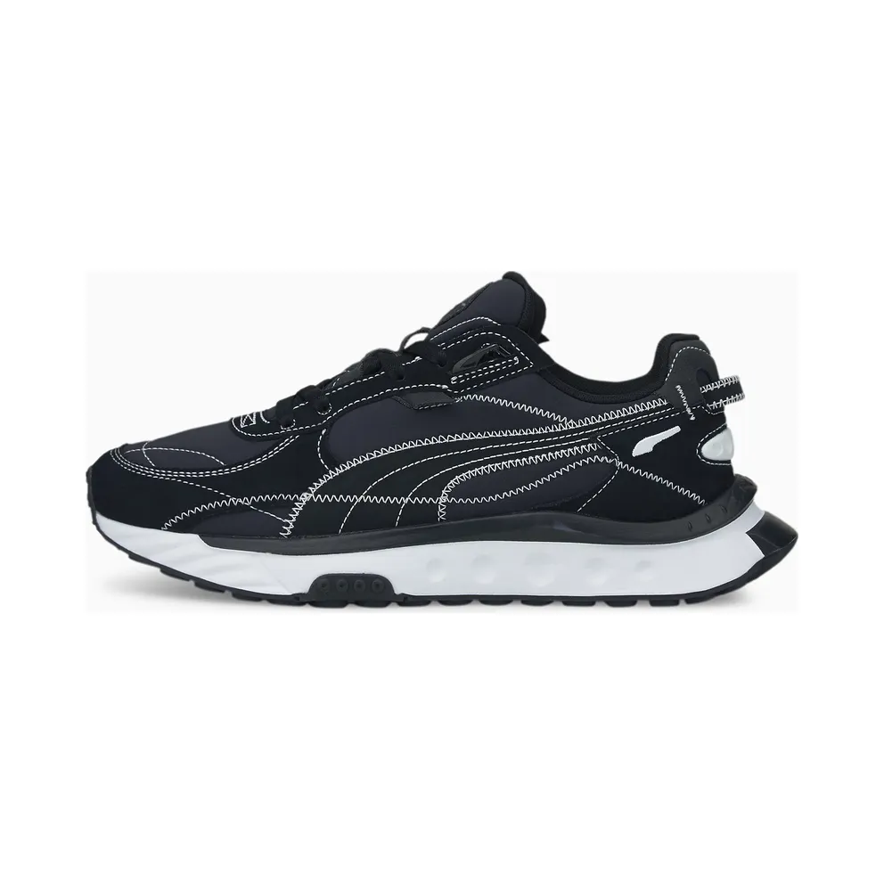 Women’s PUMA Wild Rider Embroidered Black/White (383698-02)