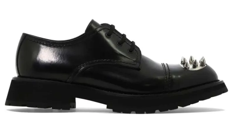 Alexander McQueen Monkstrap Lace-Up Shoe Black (705083WIC631081)