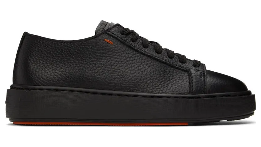 Santoni Black Leather (WBCD60919NEACMEYN01)